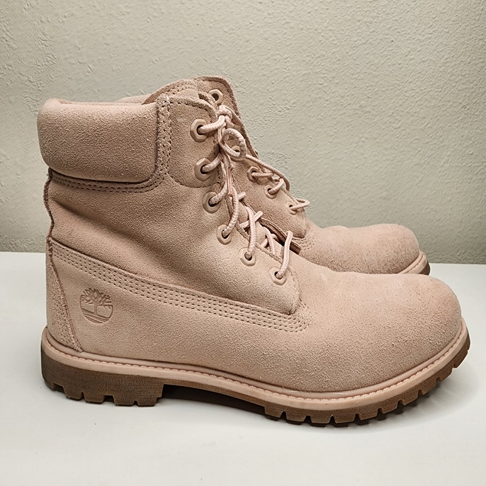 Pink Suede Timberland Sz 9 Primaloft Timberdry Defender Workboots - Picture 13 of 16